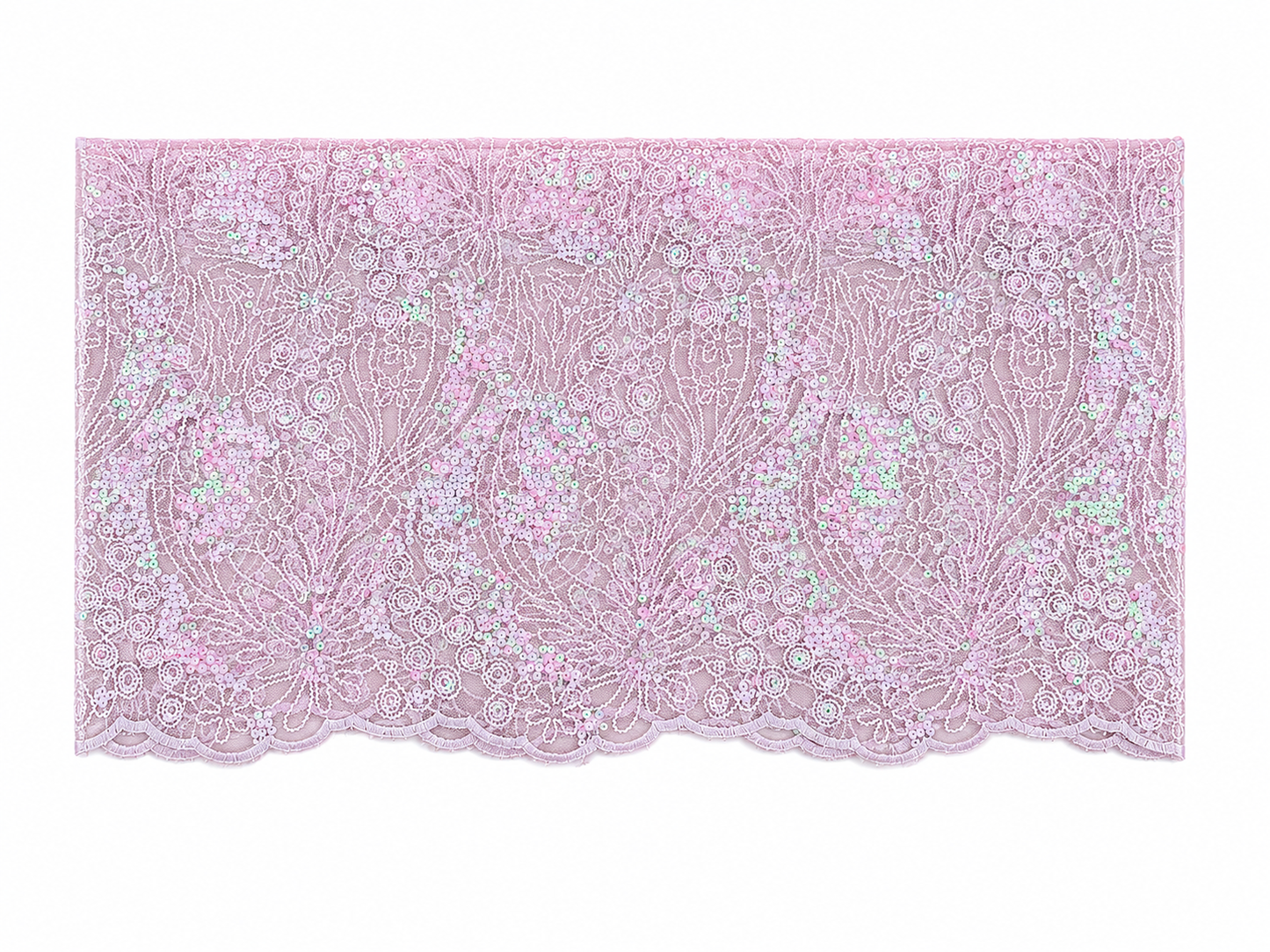 Pink scallop cover up
